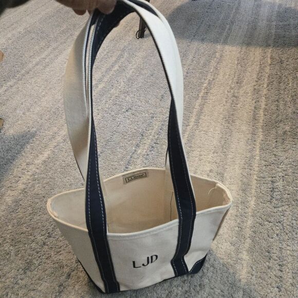 LL Bean Boat And Tote  Small 13x9 Tote Bag - Picture 1 of 10